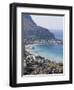 Bay and Pier, Mondello, Palermo, Sicily, Italy, Mediterranean, Europe-Martin Child-Framed Photographic Print