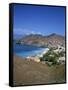 Bay and Town of Mondelo on Sao Vicente Island, Cape Verde Islands, Atlantic Ocean, Africa-Renner Geoff-Framed Stretched Canvas