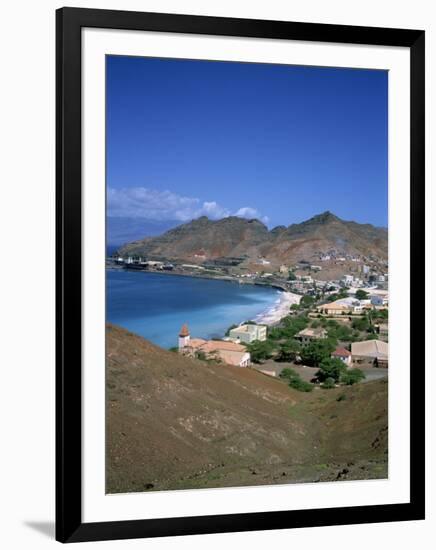 Bay and Town of Mondelo on Sao Vicente Island, Cape Verde Islands, Atlantic Ocean, Africa-Renner Geoff-Framed Photographic Print