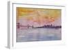 Bay Area San Francisco with Oakland Bay Bridge-Markus Bleichner-Framed Premium Giclee Print