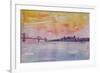 Bay Area San Francisco with Oakland Bay Bridge-Markus Bleichner-Framed Art Print