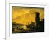 Bay at Sunset, 1549-Salvator Rosa-Framed Art Print