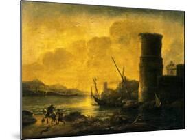 Bay at Sunset, 1549-Salvator Rosa-Mounted Art Print