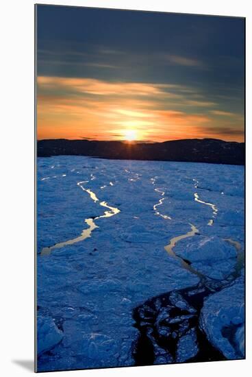 Bay Below Ilulissat Glacier-Howard Ruby-Mounted Photographic Print