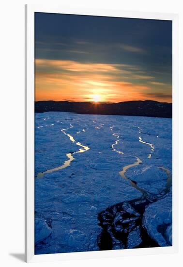 Bay Below Ilulissat Glacier-Howard Ruby-Framed Photographic Print