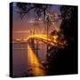 Bay Bridge, A Night on the Town, San Francisco-Vincent James-Stretched Canvas