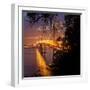 Bay Bridge, A Night on the Town, San Francisco-Vincent James-Framed Photographic Print