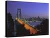 Bay Bridge and City Skyline, San Francisco, California, USA-Gavin Hellier-Stretched Canvas