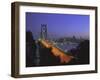 Bay Bridge and City Skyline, San Francisco, California, USA-Gavin Hellier-Framed Photographic Print