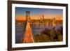 Bay Bridge and Evening Commute-John Gavrilis-Framed Photographic Print