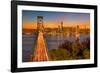 Bay Bridge and Evening Commute-John Gavrilis-Framed Photographic Print