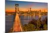 Bay Bridge and Evening Commute-John Gavrilis-Mounted Photographic Print