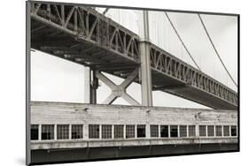 Bay Bridge and Pier #1-Christian Peacock-Mounted Art Print