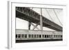 Bay Bridge and Pier #1-Christian Peacock-Framed Art Print