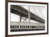 Bay Bridge and Pier #1-Christian Peacock-Framed Art Print