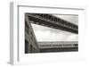 Bay Bridge and Pier #2-Christian Peacock-Framed Art Print