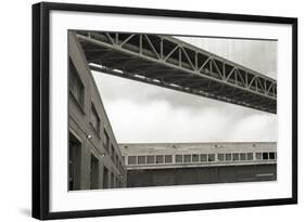 Bay Bridge and Pier #2-Christian Peacock-Framed Art Print