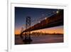 Bay Bridge and San Francisco Cityscape, California-Vincent James-Framed Photographic Print