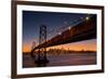 Bay Bridge and San Francisco Cityscape, California-Vincent James-Framed Photographic Print