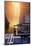 Bay Bridge and Sun Alligment, California Street, San Francisco-Vincent James-Mounted Photographic Print