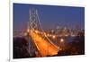 Bay Bridge at Dawn, San Francisco, Usa-Christian Heeb-Framed Premium Photographic Print