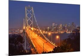 Bay Bridge at Dawn, San Francisco, Usa-Christian Heeb-Mounted Premium Photographic Print