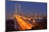 Bay Bridge at Dawn, San Francisco, Usa-Christian Heeb-Mounted Photographic Print