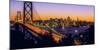 Bay Bridge at dusk, San Francisco, California, USA-null-Mounted Photographic Print