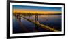 Bay Bridge at dusk, San Francisco, California, USA-null-Framed Photographic Print