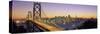Bay Bridge at Night, San Francisco, California, USA-null-Stretched Canvas