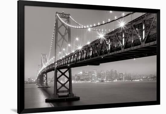 Bay Bridge at Night-Aaron Reed-Framed Photo