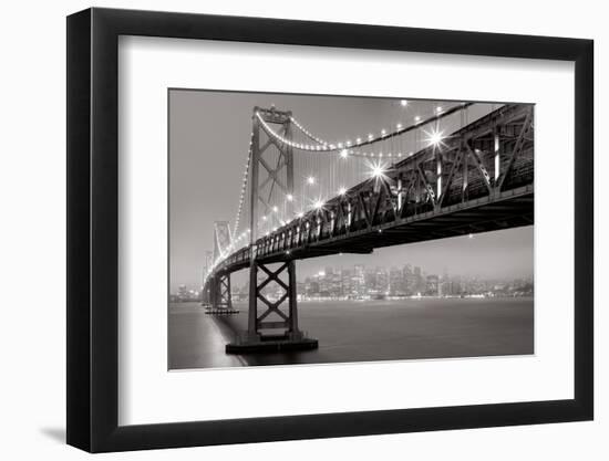 Bay Bridge at Night-Aaron Reed-Framed Photo