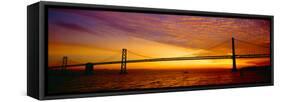 Bay Bridge at Sunrise, San Francisco, California-null-Framed Stretched Canvas