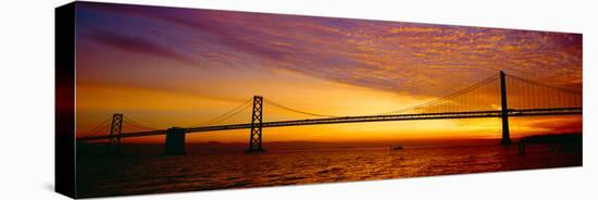 Bay Bridge at Sunrise, San Francisco, California-null-Stretched Canvas