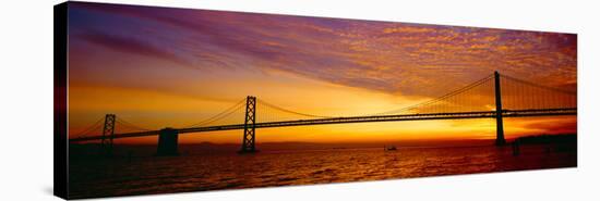 Bay Bridge at Sunrise, San Francisco, California-null-Stretched Canvas