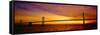 Bay Bridge at Sunrise, San Francisco, California-null-Framed Stretched Canvas