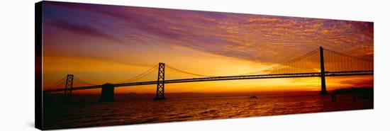 Bay Bridge at Sunrise, San Francisco, California-null-Stretched Canvas