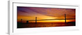 Bay Bridge at Sunrise, San Francisco, California-null-Framed Photographic Print