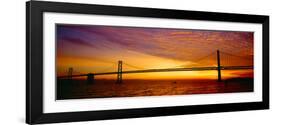 Bay Bridge at Sunrise, San Francisco, California-null-Framed Photographic Print