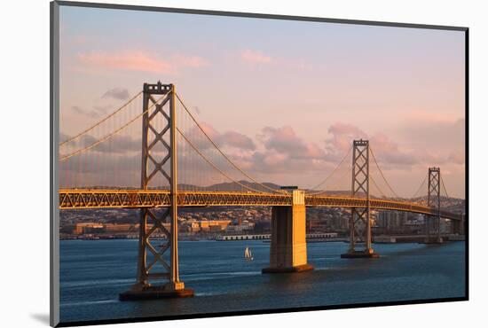 Bay Bridge at Sunset-nstanev-Mounted Photographic Print