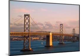 Bay Bridge at Sunset-nstanev-Mounted Photographic Print