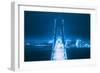 Bay Bridge Blue Head On, San Francisco, California-Vincent James-Framed Photographic Print