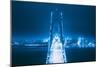 Bay Bridge Blue Head On, San Francisco, California-Vincent James-Mounted Photographic Print