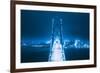 Bay Bridge Blue Head On, San Francisco, California-Vincent James-Framed Photographic Print