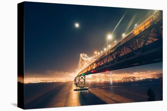 Bay Bridge by Moonlight, San Francisco, California-Vincent James-Stretched Canvas