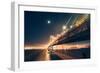 Bay Bridge by Moonlight, San Francisco, California-Vincent James-Framed Photographic Print