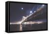 Bay Bridge by Moonlight, San Francisco-Vincent James-Framed Stretched Canvas