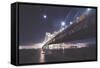 Bay Bridge by Moonlight, San Francisco-Vincent James-Framed Stretched Canvas