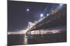 Bay Bridge by Moonlight, San Francisco-Vincent James-Mounted Photographic Print