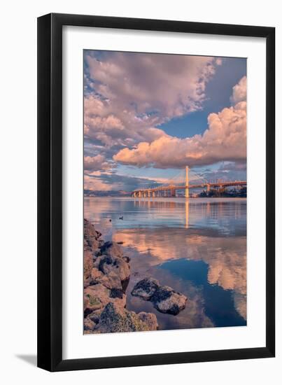 Bay Bridge Cloudscape, Oakland, California-null-Framed Photographic Print